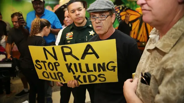 Protesta contra la NRA
