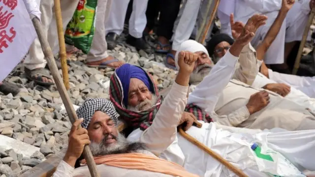 किसानों का प्रदर्शन