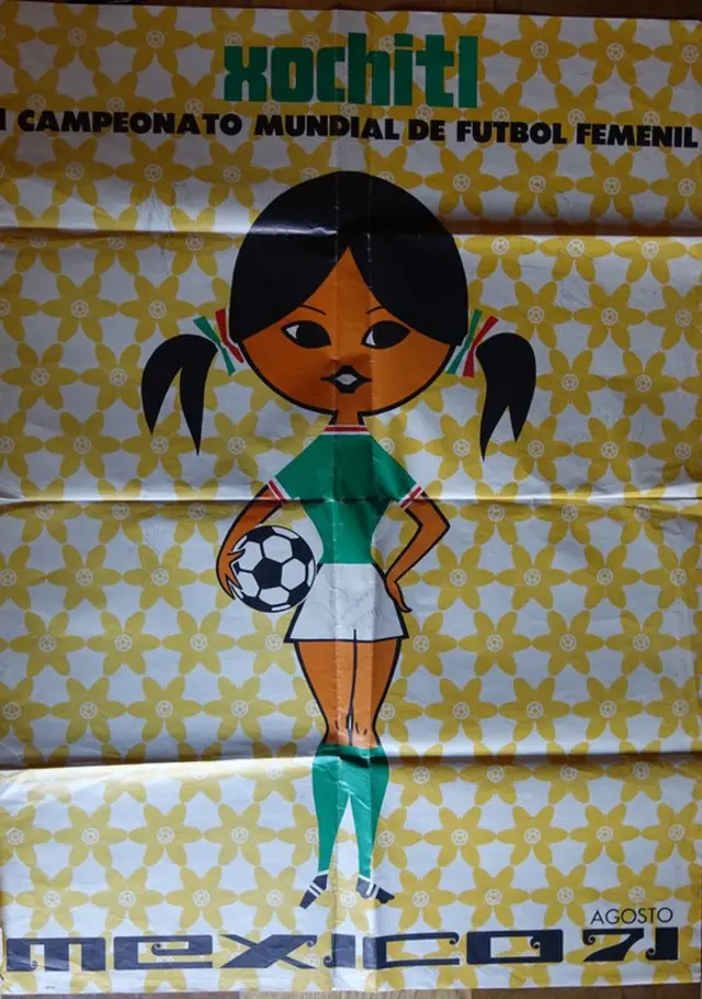 1971年墨西哥女子世界杯吉祥物索奇特尔(Xochitl)。