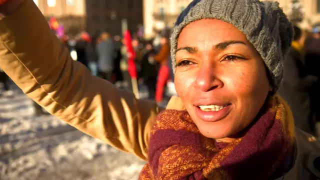 Tess Asplund, 42 ans, militante