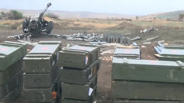 Трофейная гаубица, минобороны Азербайджана