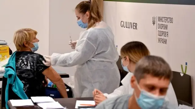 Прививка в украинской больнице