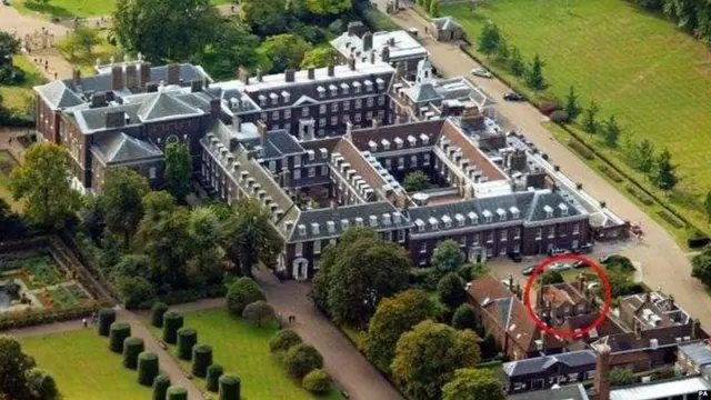 केंजिंग्टन पॅलेस जिथं हे नवीन जोडपं राहणार आहे.