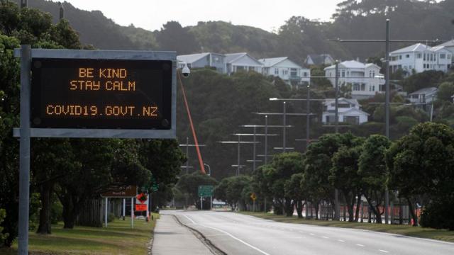 Una señal en Wellington