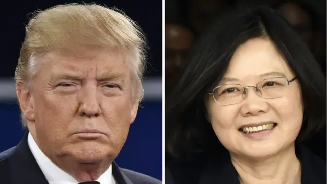 ट्रंप और ताइवान की राष्ट्रपति