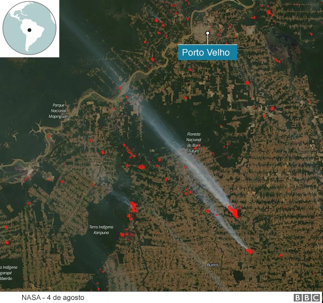 Porto Velho el 4 de agosto.