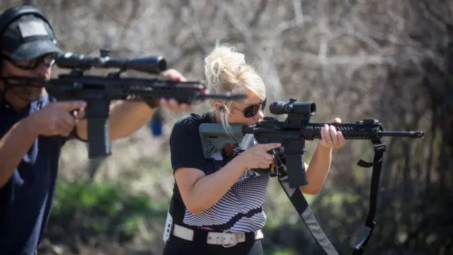 Американцы на стрельбище