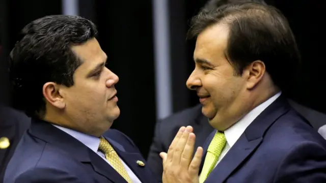 Davi Alcolumbre e Rodrigo Maia