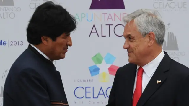 Evo Morales y Sebastián Piñera