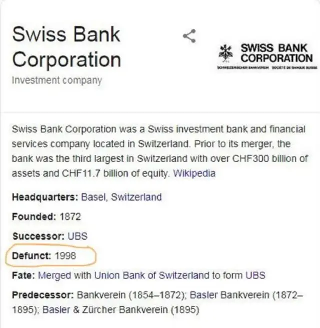 स्विस बँक कॉर्पोरेशन