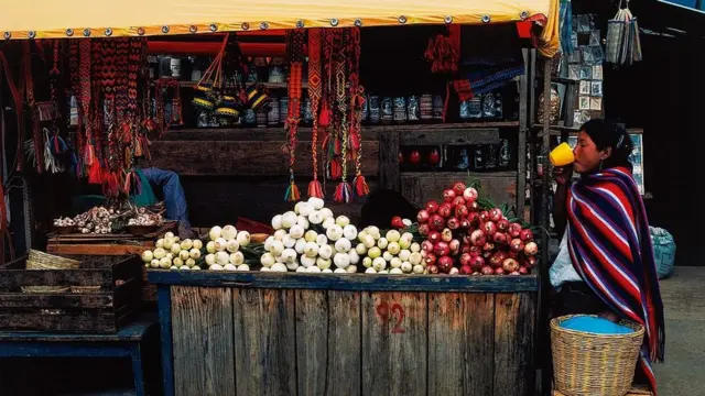 Foto de puesto callejero en México