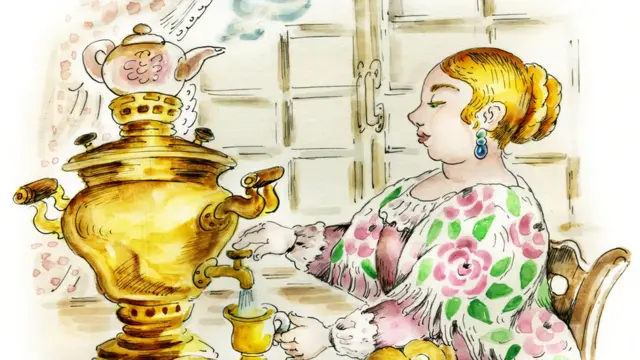 Женщина за самоваром