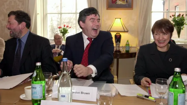 Совещание с Гордоном Брауном, 2001 год.