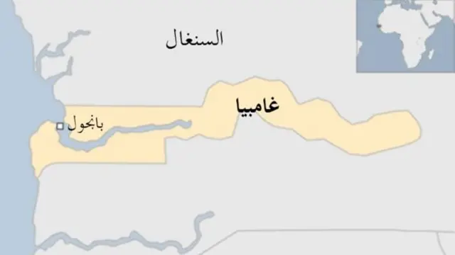 خريطة غامبيا