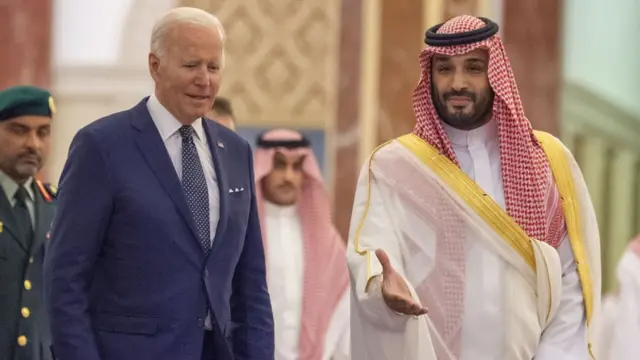 প্রেসিডেন্ট জো বাইডেন ও সৌদি যুবরাজ মোহাম্মদ বিন সালমান