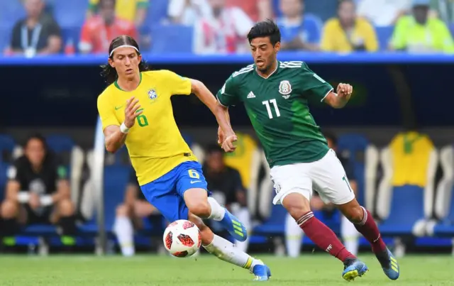 Carlos Vela fue junto a Hirving Lozano los jugadores más activos en ataque.