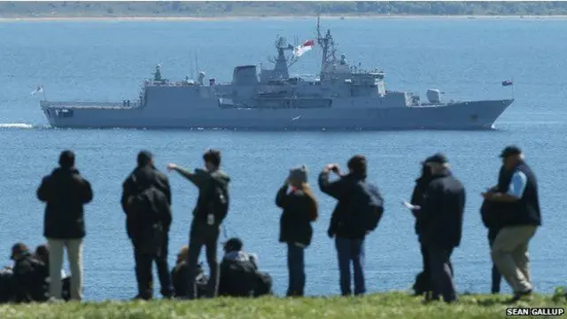 Çanakkale açıklarındaki Anzak gemisi