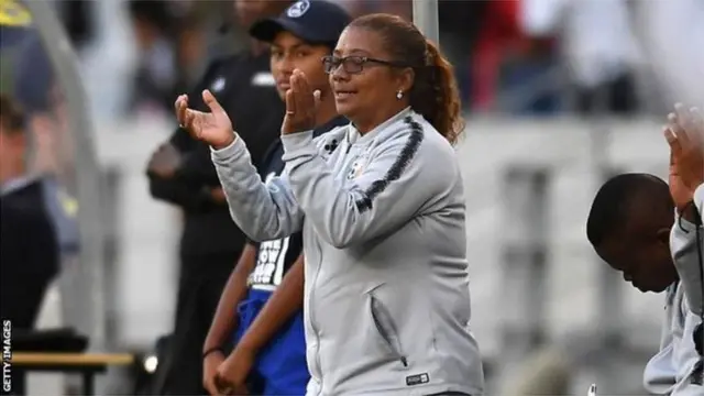 Desiree Ellis, adjointe de Vera Pauw, ici lors des Jeux olympiques de Rio en 2016, est la titulaire du poste depuis 2018.