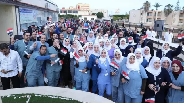 الفريق الطبي للحجر الصحي في مدينة مطروح