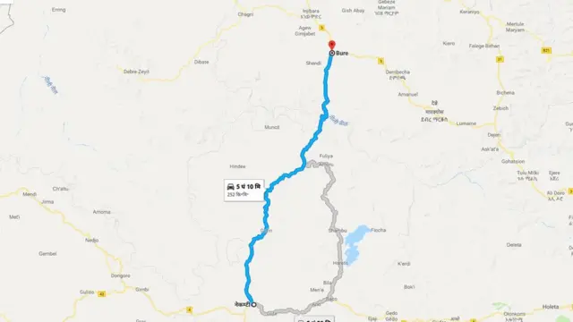 नेकेम्टी और बुरे की बीच की दूरी