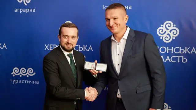 Заступник керівника ОПУ Кирило Тимошенко і Геннадій Лагута