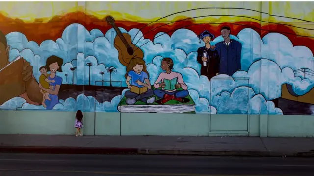 Muralcassino playLos Angeles, Califórnia