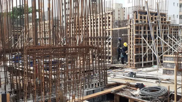 Construção no bairro do Ipiranga