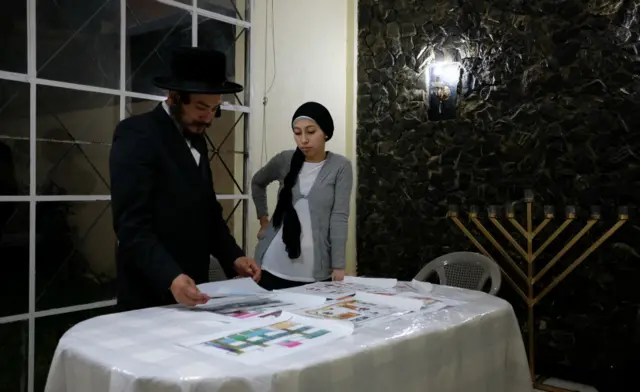 Marido y mujer judíos.