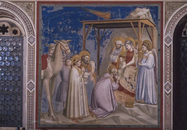 Фреска Джотто "Поклонение волхвов"