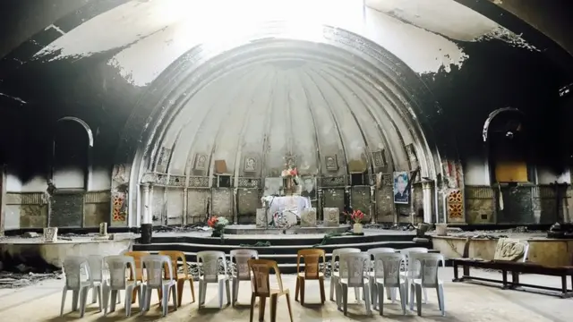 كنيسة مهجورة في بلدة قراقوش