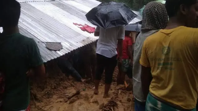 असम में भू-स्खलन