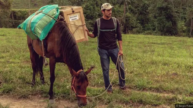 Les fournitures doivent être transportées à dos de mulets sur des chemins escarpés