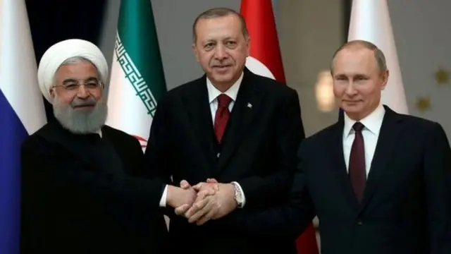 Putin, Rouhani e Erdogan.