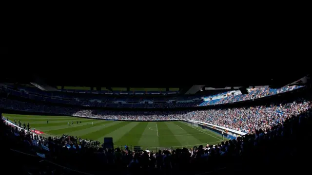 Imagen del Santiago Bernabéu.