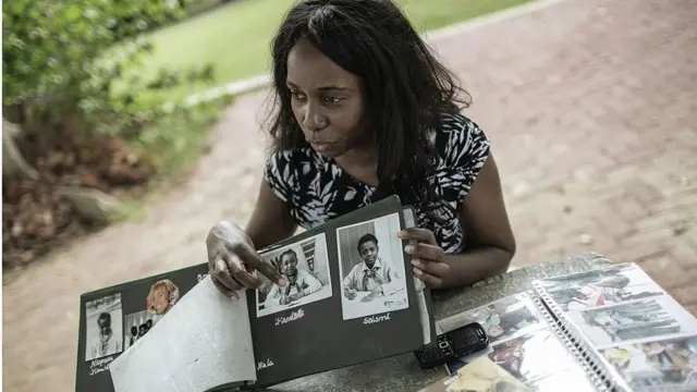 পূর্ব জার্মানিতে পাঠানো নামিবিয় শিশুদের একজন লুসিয়া এনগোম্বে।