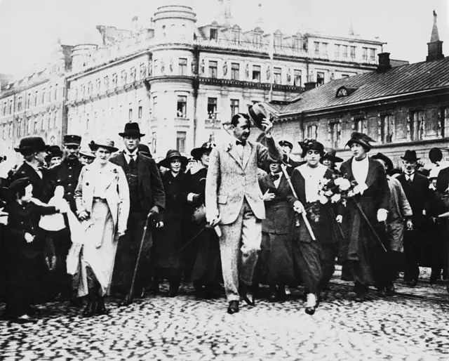 Маннергейм у Швеції, 1918