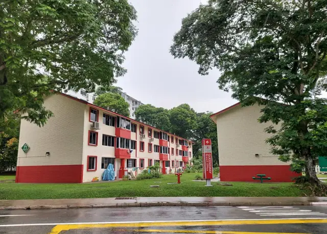 Những dãy nhà tập thể cũ, 3 tầng, không thang máy được Singapore xây dựng từ những năm độc lập đầu tiên 1960s tại Queenstown, trong danh sách được bảo tồn