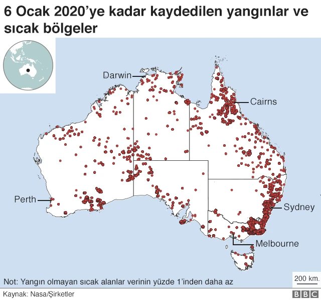 Yangınlar ve sıcak bölgeler