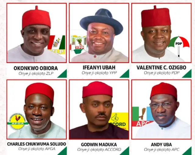 Ụfọdụ ndị na-azọ ọkwa Gọvanọ Anambara Steeti