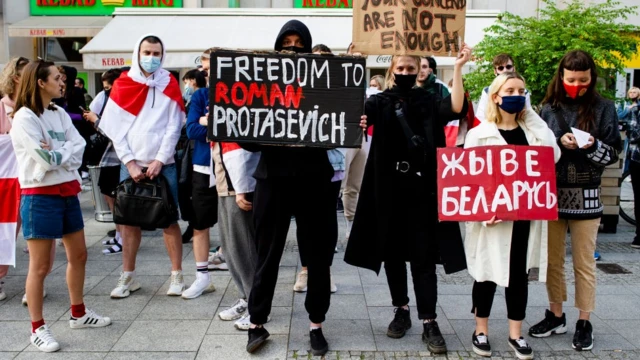 Белорусские активисты в Варшаве