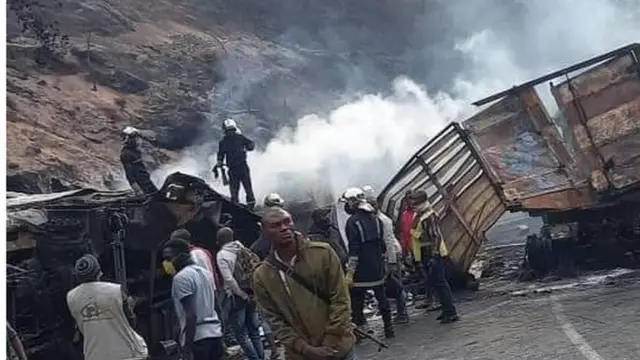 Di scene of di accident