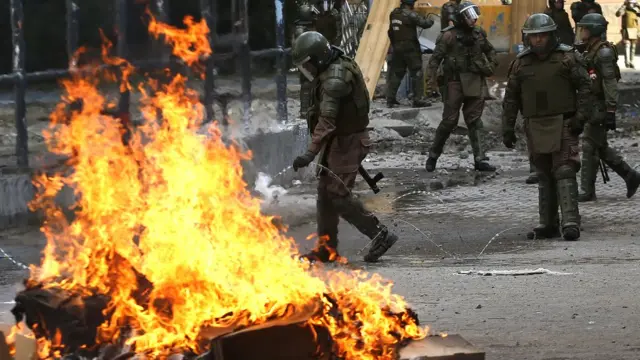 Protestos no Chile