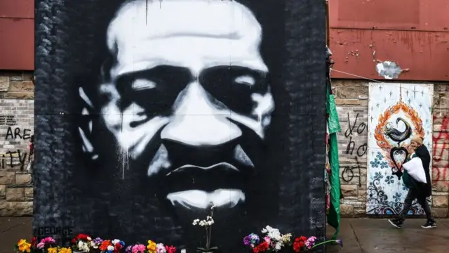 Mural of George Floyd