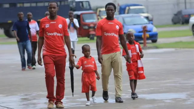 Baba na watoto wao pia hawakuachwa nyuma