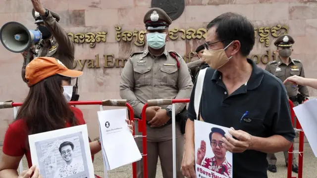 การชุมนุมที่หน้าสถานทูตกัมพูชาในไทย