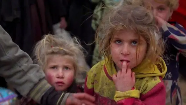 સીરિયામાં પીડિત બાળકોની તસવીર