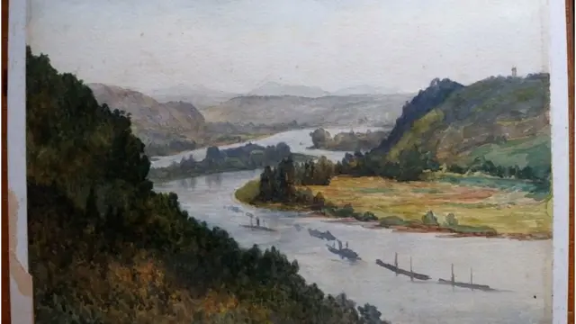 የሂትለር ሥዕል እንደሆነ የተገመተው የውሃ ቅብ ሥዕል