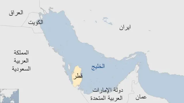 خريطة للأزمة الخليجية