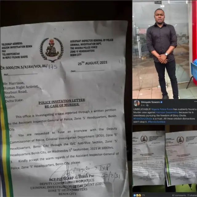 Foto gosiri ebe ndí uweojii kporo Harrison oku