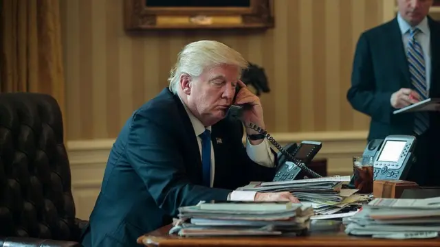 Trump wuxuu Putin la hadlay 28-kii bishii January, 2017